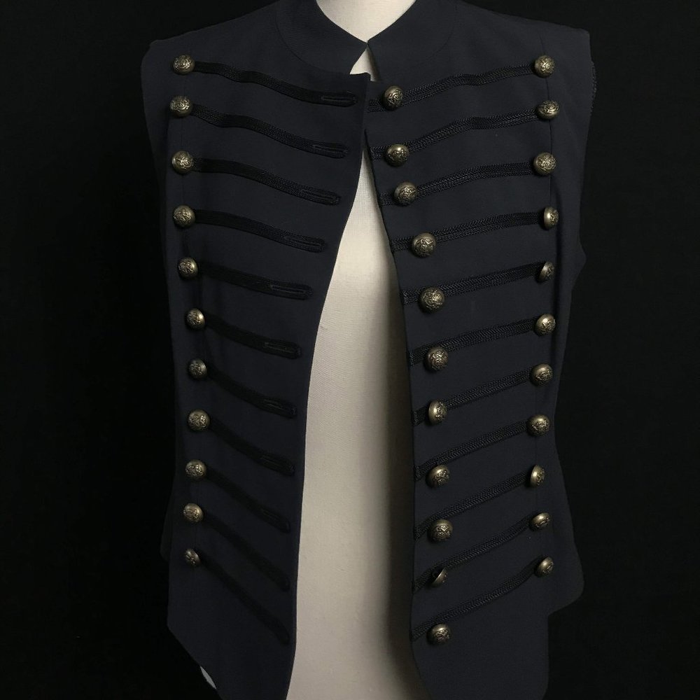 Vintage DKNY Gold Button Vest in Size 10